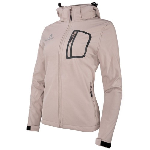 Kurtka damska Alpinus Softshell Bergamo pudrowy róż-1 56837  | 53896