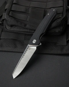 Nóż składany Bestech Slyther Black G10, Stonewashed/Satin 14C28N (BG51A-1)