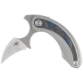 Nóż składany Bestech Strelit Gray Titanium/Black-Blue Marble Carbon Fiber, Satin/Stonewashed M390 by Ostap Hel (BT2103D)-1 57182