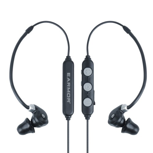 Earmor - Aktywne ochronniki słuchu M200T - NRR 26 dB - Bluetooth 5.4 - Czarne - M200T-GY-1 57200