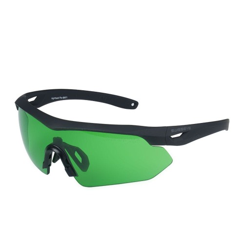 Swiss Eye - Okulary strzeleckie Nighthawk Pro - Laser Lens 694/830-860/1064 - Czarne - Zielony wizjer - 40471-1 57228