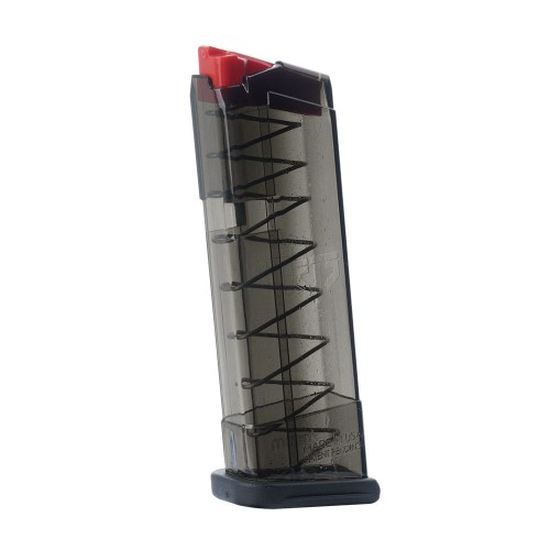 ETS - Magazynek polimerowy do Glock 43 - 9x19 mm - 9 naboi - Carbon Smoke Series - SMK-GLK-43-9-1 57243