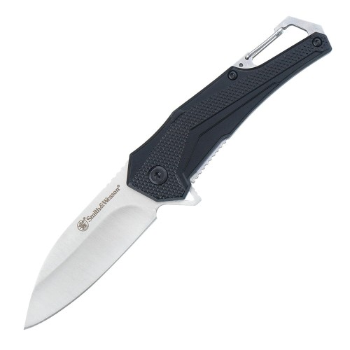 Smith&Wesson - Nóż składany Oasis Carabiner - Drop Point - Czarny - 1208418-1 57248
