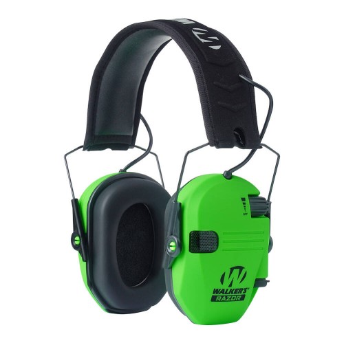 Walker's - Aktywne ochronniki słuchu Razor Slim - Hi Viz Green - GWP-RSEM-HVG-1 57271
