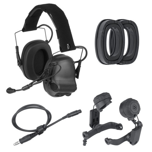 Earmor - Aktywne ochronniki słuchu M33SET - Czarny - M33SET-BK-1 57320