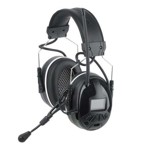 Earmor - Aktywne ochronniki słuchu C52 - NRR 28 dB - Bluetooth 5.3 - Tuner FM - Czarny - C52-BK-1 57324
