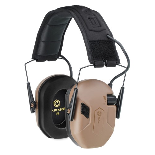 Earmor - Aktywne ochronniki słuchu M300A - Coyote Brown - M300A-CB-1 57345