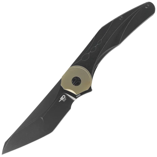 Nóż składany Bestech Excentric Black Titanium, Black Stonewashed M390 by Kombou and TNT Knives (BT2412B)-1 57356