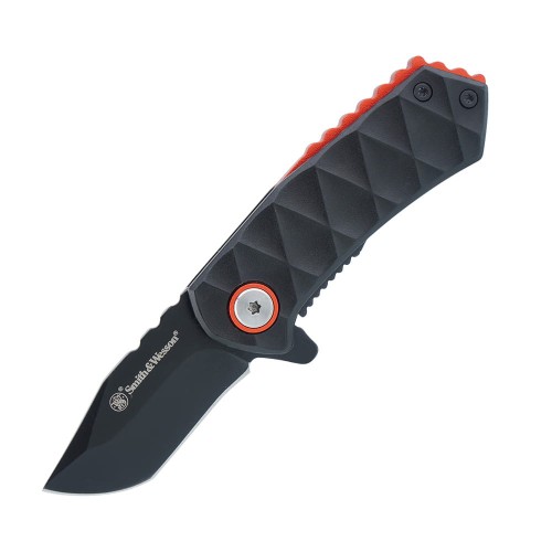 Smith&Wesson - Nóż składany 24/7 - 8Cr13MoV - Clip Point - Czarny - 1208417-1 57365