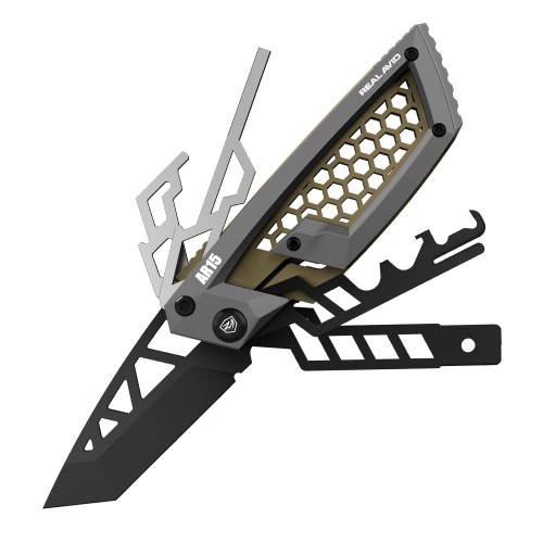 Real Avid - Narzędzie wielofunkcyjne do karabinów rodziny AR Gun Tool Edge AR15 - Szary - AVGTE-AR-1 57525