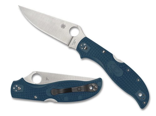 Nóż składany Spyderco Stretch 2 XL Lightweight Blue FRN, Satin K390 by Sal Glesser (C258FPK390)-1 57585