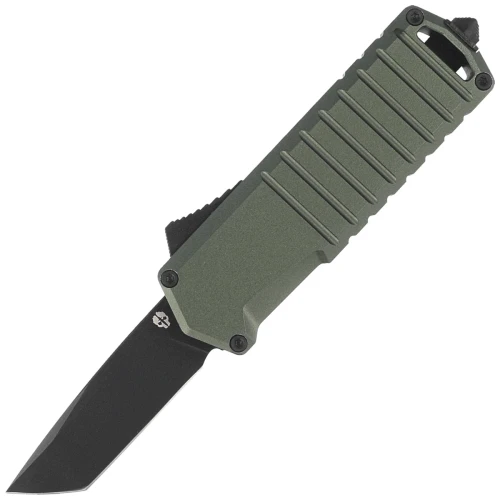Nóż automatyczny OTF Tekto A2 Badger Mini T/E OD Green Aluminium, Black D2-1 57602