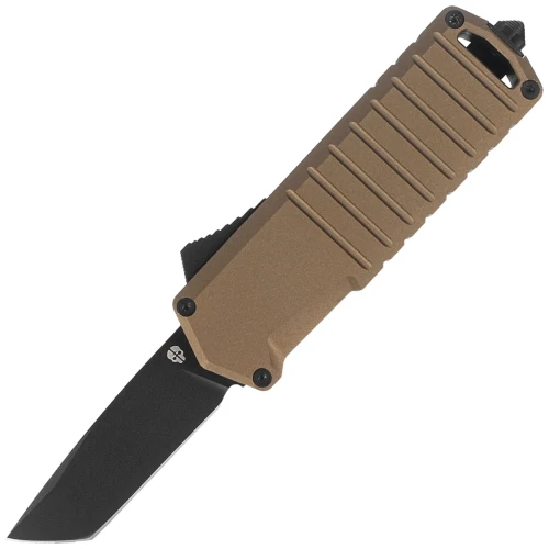 Nóż automatyczny OTF Tekto A2 Badger Mini T/E Desert Aluminium, Black D2-1 57606