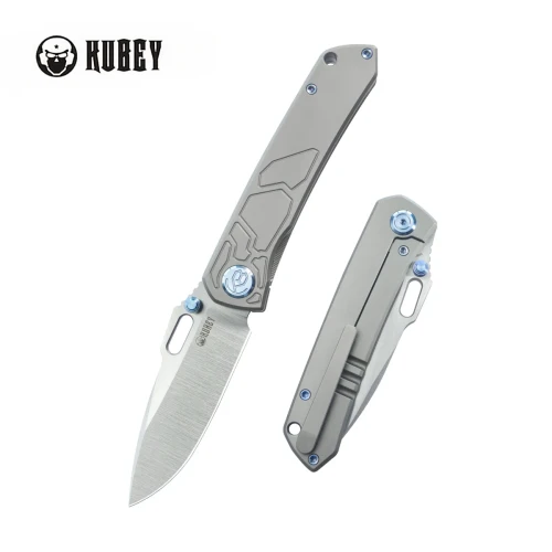 Nóż składany Kubey Blackout Gray Titanium, Satin M390 by Dmitry Osarenko (KB259A)-1 57717