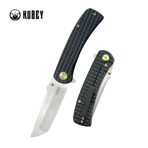 Nóż składany Kubey Interflow Black Frag Titanium, Satin M390 by James Lowe (KB294C)-1 57721