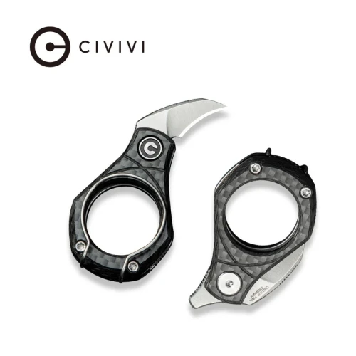 Nóż składany Civivi Pyrus Twill Carbon Fiber, Satin 14C28N by Ostap Hel (C23038-3)-1 57797