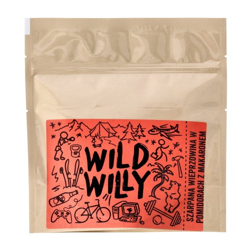 Szarpana wieprzowina w pomidorach z makaronem Wild Willy- 57822
