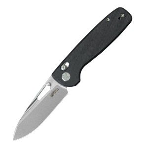 Nóż składany Kubey Bluff Black G10, Sandblasted 14C28N by Garet Caronna (KU248F)
