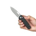 Nóż składany Kubey Bluff Black G10, Sandblasted 14C28N by Garet Caronna (KU248F)-3 57837