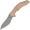 Nóż składany Fox Natural Micarta, Acid stonewashed N690Co by Jens Ansøi (FX-302 MIN)-1 57838