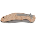 Nóż składany Fox Natural Micarta, Acid stonewashed N690Co by Jens Ansøi (FX-302 MIN)-2 57838