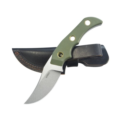 Nóż Kubey Blade Hunter Green G10, Beadblasted 14C28N by Mikkel Willumsen (KU375C)-1 57839