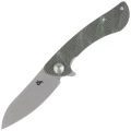 Nóż składany BlackFox Dripper OD green canvas Micarta, Stonewashed VG10 (BF-771 MOD)-1 57846