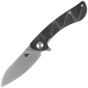 Nóż składany BlackFox Dripper Black canvas Micarta, Stonewashed VG10 (BF-771 MB)