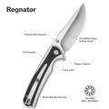 Nóż składany Sencut Regnator White / Black G10, Satin 9Cr18MoV (S24057-3)-3 57863