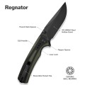Nóż składany Sencut Regnator Green / Black G10, Black 9Cr18MoV (S24057-2)-3 57864