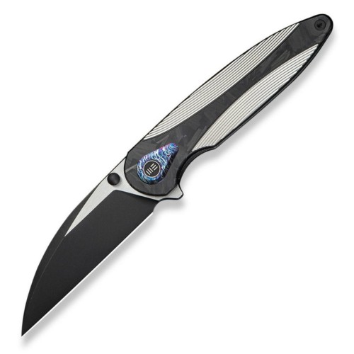 Nóż składany WE Knife Zenthra Titanium/Shredded Carbon Fiber, Black Stonewashed/Satin M390 (WE24021C-1)-1 57869