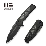 Nóż składany WE Knife Sylox Black Titanium/Aluminum Foil Carbon Fiber, Black Stonewashed/Black Brushed M390 (WE24027-1)