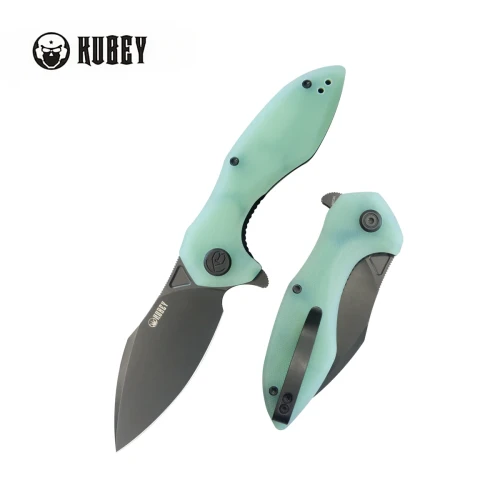Nóż składany Kubey Nobel Jade G10, Blackwashed 14C26N (KU236Q)-1 57912