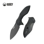 Nóż składany Kubey Nobel Black G10, Blackwashed 14C26N (KU236O)