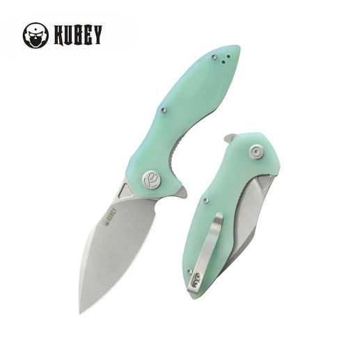 Nóż składany Kubey Nobel Jade G10, Beadblasted 14C26N (KU236M)-1 57916