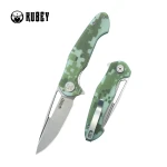 Nóż składany Kubey Dugu Camo G10, Beadblasted 14C28N (KU210H)