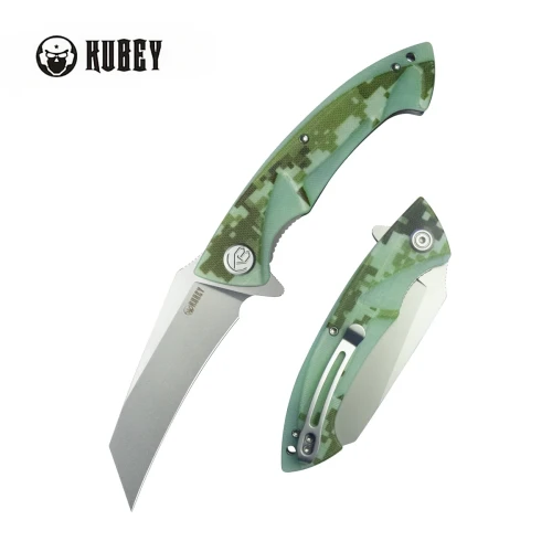Nóż składany Kubey Anteater Camo G10, Sandblasted 14C28N (KU212J)-1 57924