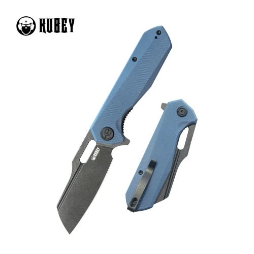Nóż składany Kubey Atlas Denim Blue G10, Dark Stonewashed 14C28N by Jelly Jerry (KU328K)-1 57950