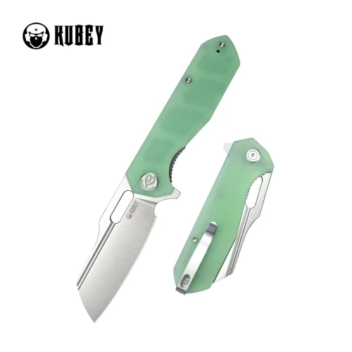 Nóż składany Kubey Atlas Jade G10, Satin 14C28N by Jelly Jerry (KU328I)-1 57952