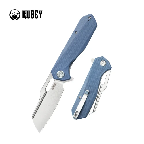 Nóż składany Kubey Atlas Blue G10, Satin 14C28N by Jelly Jerry (KU328H)-1 57953
