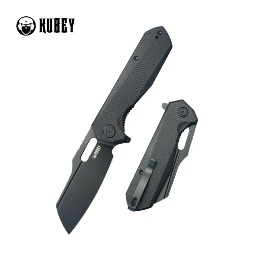 Nóż składany Kubey Atlas Black G10, Blackwashed 14C28N by Jelly Jerry (KU328G)-1 57954
