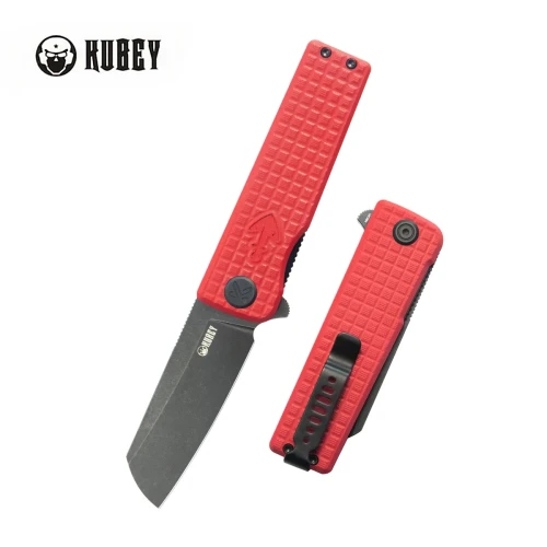 Nóż składany Kubey Sailor Red G10, Blackwashed 14C28N by Sekira Sochi (KU317K)-1 57963