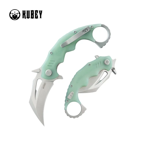 Nóż składany Kubey Mini Wrath Jade G10, Beadblasted 14C26N by MUZI Design (KU262J)-1 57979