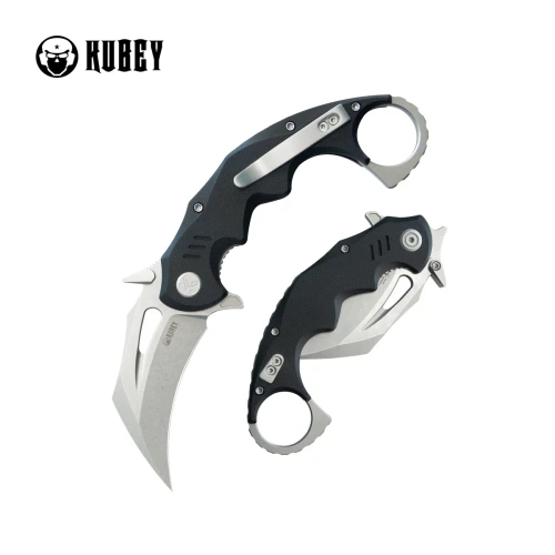 Nóż składany Kubey Mini Wrath Black G10, Beadblasted 14C26N by MUZI Design (KU262A)-1 57987