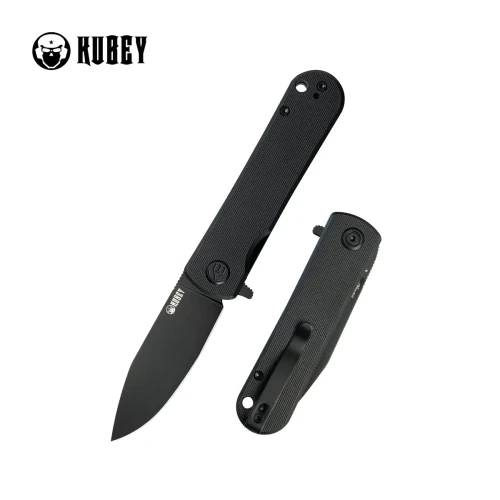 Nóż składany Kubey NEO Black G10, Blackwashed AUS-10 by Keanu Alfaro (KU371B)-1 57993