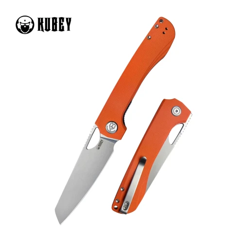 Nóż składany Kubey Elang Orange G10, Beadblasted AUS-10 by Sebastian Irawan (KU365A)-1 57999