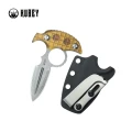 Nóż Kubey Cavy Yellow Ultem, Stonewashed 14C28N by MUZI Design (KU403F)-1 58020