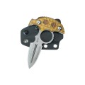 Nóż Kubey Cavy Yellow Ultem, Stonewashed 14C28N by MUZI Design (KU403F)-2 58020