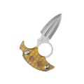 Nóż Kubey Cavy Yellow Ultem, Stonewashed 14C28N by MUZI Design (KU403F)-3 58020