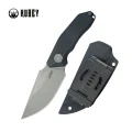 Nóż Kubey Basilisk Black G10, Stonewashed 14C28N by Damned Designs (KU381A)-1 58025